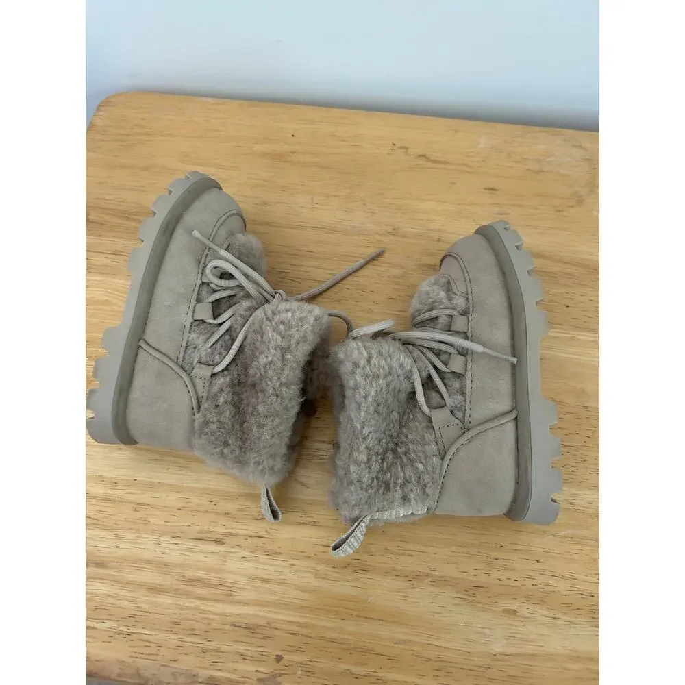 Zara Baby Faux Fur Boots - Size 21 US 5.5 Tan